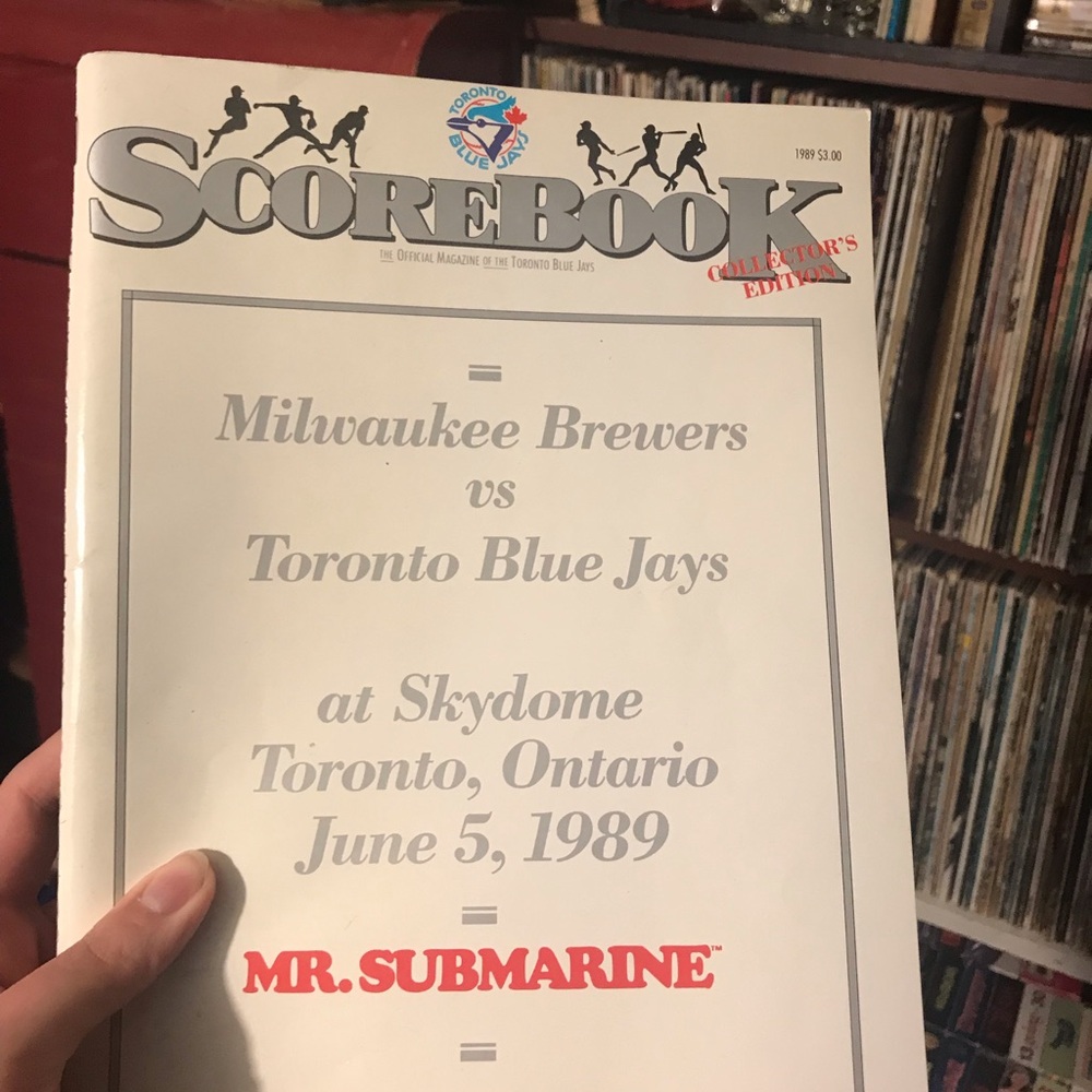 1989 Scorebook Collector's Edition - Toronto Blue Jays - White Cover